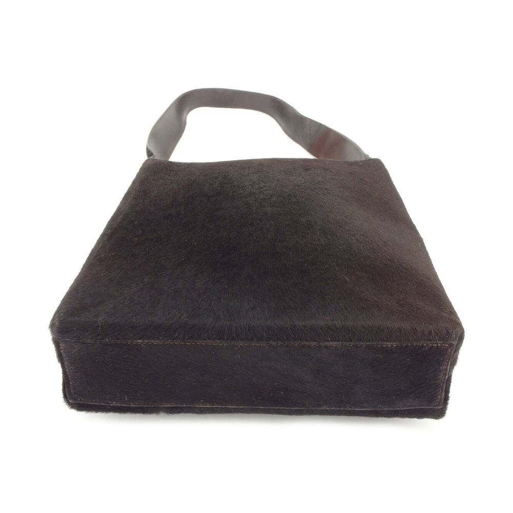 Salvatore Ferragamo leather Shoulder Bag brown pony - Picture 3 of 6
